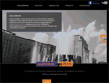 Tablet Screenshot of agenturplus.com